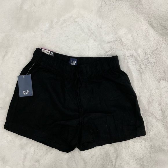 GAP Pants - GAP Black Linen Pull-On Shorts